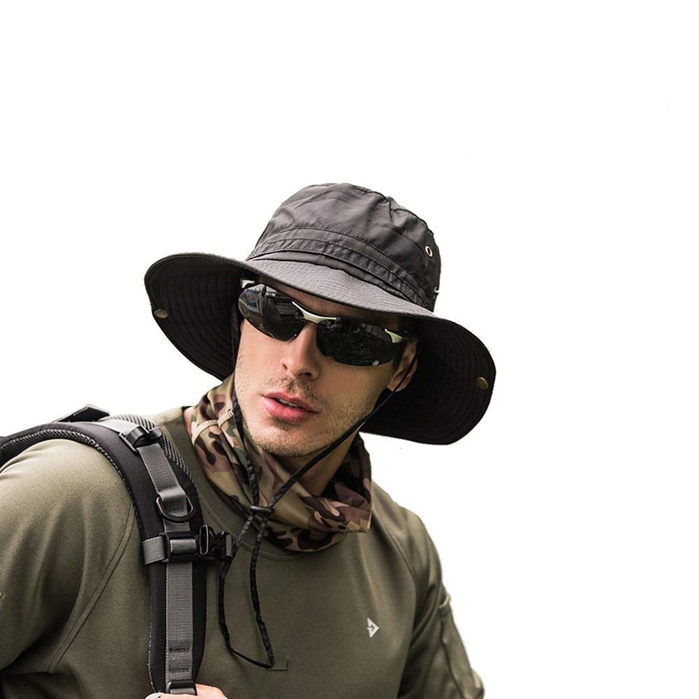 GUSTAVE Unisex Synthetic Bucket Cap (Pack Of 1) (GU01_Black_Free Size) GUSTAVE Unisex Synthetic Bucket Cap (Pack Of 1) (GU01_Black_Free Size)